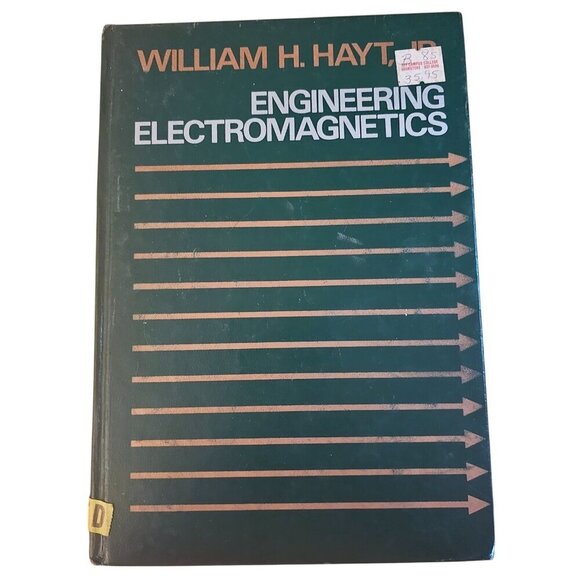 1981 William H. Hayt Jr. Engineering Electromagnetics Fourth Edition Hardcover - Picture 1 of 5